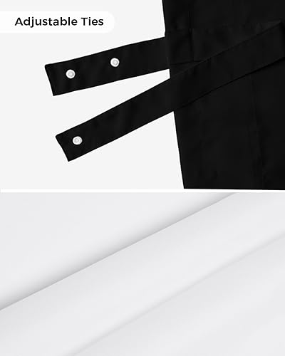 Miniatura 7 de zzsunfeel Cortina de cenefa con amarre de 42 x 12 pulgadas para ventanas, tratamientos de ventana ajustables de camuflaje para cocina, sala de