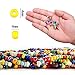 efivs arts Glass Seed Beads for Bracelet Making Kit, 24 Colors 6/0 4mm Small Beads Multicolor Beading Beads with Container Box for Jewelry Making - Approx 6000pcs