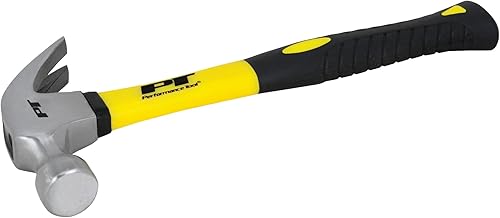 Performance Tool M7020B Martillo de garra de 16 onzas con mango de fibra de vidrio