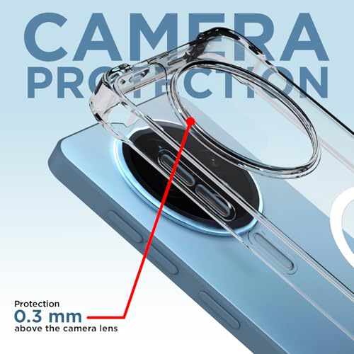 Image of Pikkme Back Cover for Vivo Y500 5G Mag-Safe Shockproof PC + TPU | Protective Case Magnetic Support | Bumper Case (Transparent Mag-Safe)