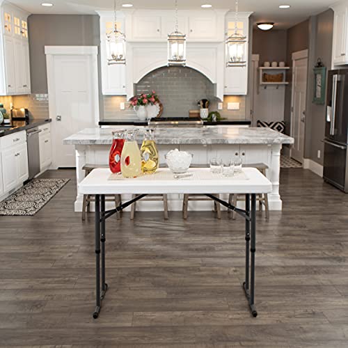 Lifetime Commercial Height Adjustable Folding Utility Table, 4-Foot by LIFETIME - Image 5