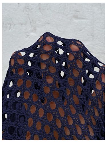 Image of Verdusa Women's Oversized Summer Cardigan Lightweight Sweater Crochet Knit Beach Cover Up Spring Vacation Outfits