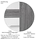 trendteam smart living - Set One - Hochschrank - Weiß Hochglanz/Rauchsilber - Badschrank breit mit 10 Fächern, 2 Ablagen und 2 Schubladen - (BxHxT) 73 x 182 x 31 cm - 6 Einlegeböden - kratzfest