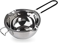 Vista 1 de Olla de Acero Inoxidable de 600ML con Asa Resistente al Calor para Derretir Chocolate, Mantequilla, Hacer Velas y Jabón
