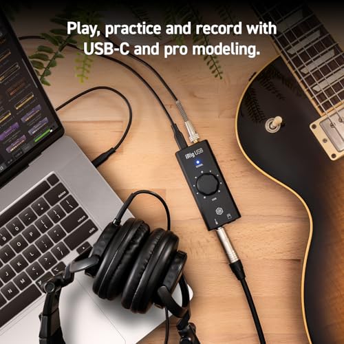 Image of IK Multimedia iRig USB Guitar Audio Interface - 24-bit 48 kHz Music Recording Studio Equipment Include USB C Cable For iPad, Mac And PC, Guitar Accessories, Recording Device