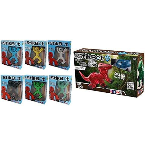 Zing StikBot Figures and Mega Dino T Rex Cover
