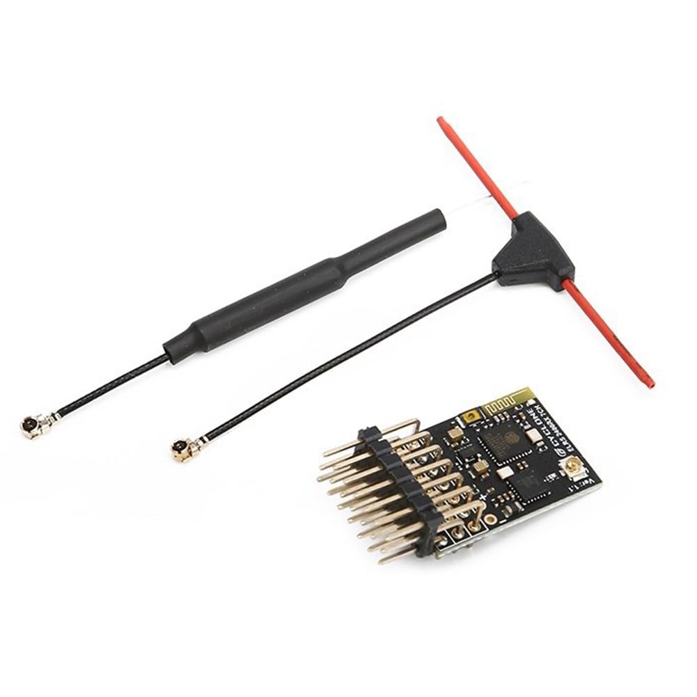 BOFRHME ELRS 2.4G 7CH PWM Receiver ExpressLRS RX 2400RX PWM/CRSF Protocol for RC FPV Drone Fixed Wing Quadcopter, Curved Easy to Use