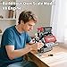 OCES V8 Engine Building Set — Mini V8 Engine Kits That Runs 478 PCS Working V8 Model Kit with Motor & Battery Box, Visible Pistons & Moving Crankshaft, STEM Engineering Project for Kids Teens Adults