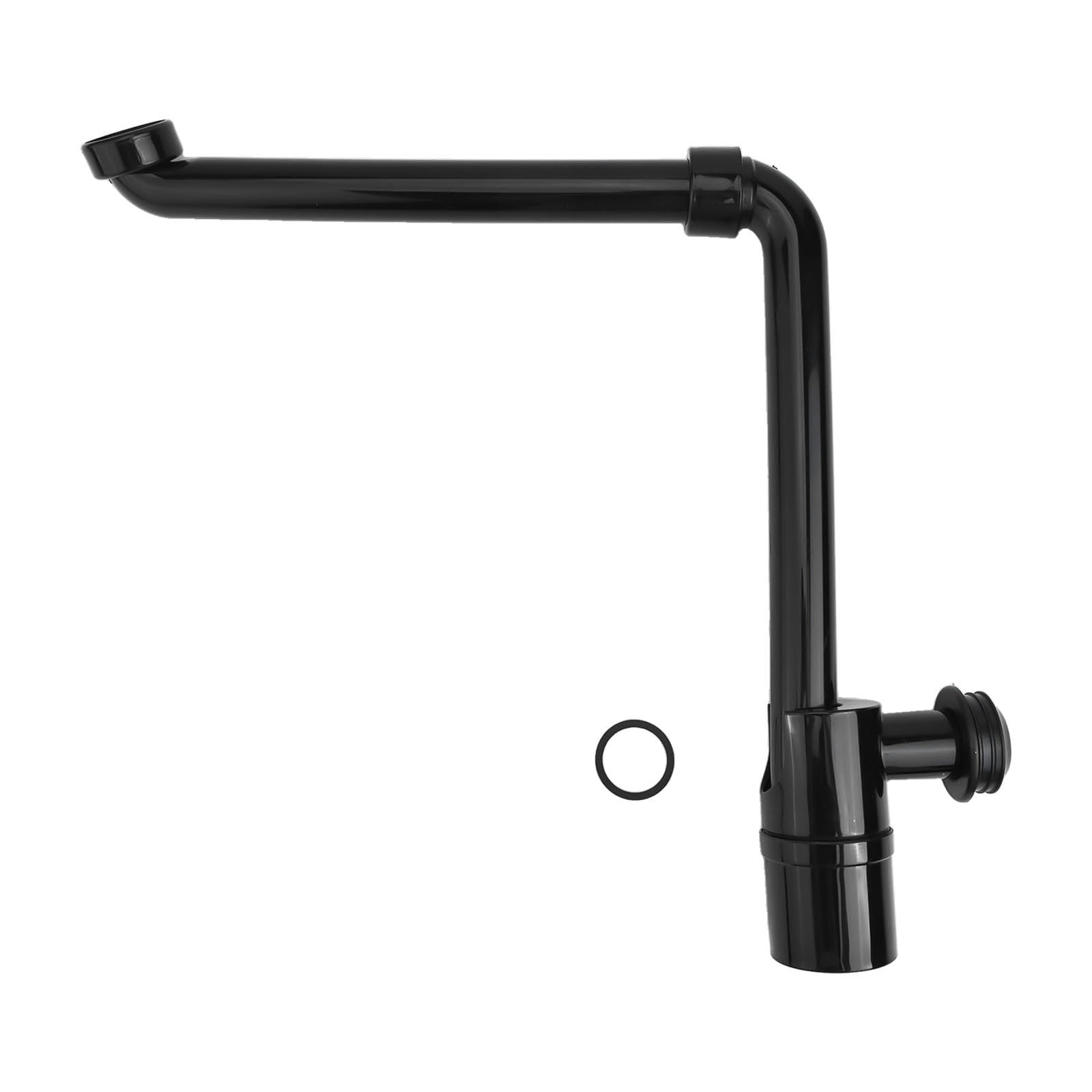 Whychstore Platzsparender Waschbeckenabfallsammler, 360° Drehbar Flaschenfalle mit Haarfilter für Badezimmer Waschtisch, 1-1/4 Zoll Verstellbarer Siphon