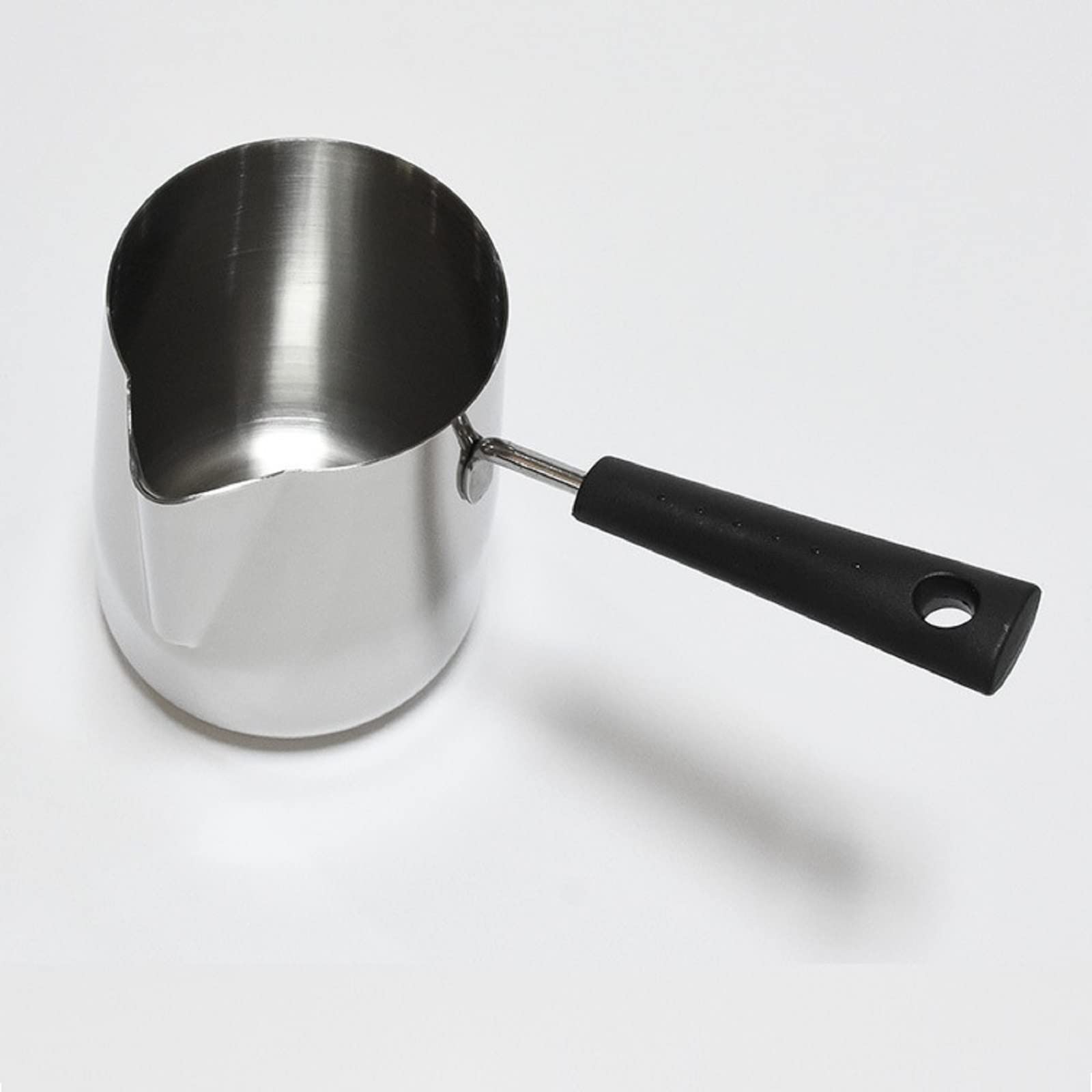 Lattiera in acciaio inossidabile, piccola pentola di latte, caffettiera da tè, pentola riscaldante del latte a manico lungo, pentola antiaderente del latte, pentola schiumogeno del latte,1000ml