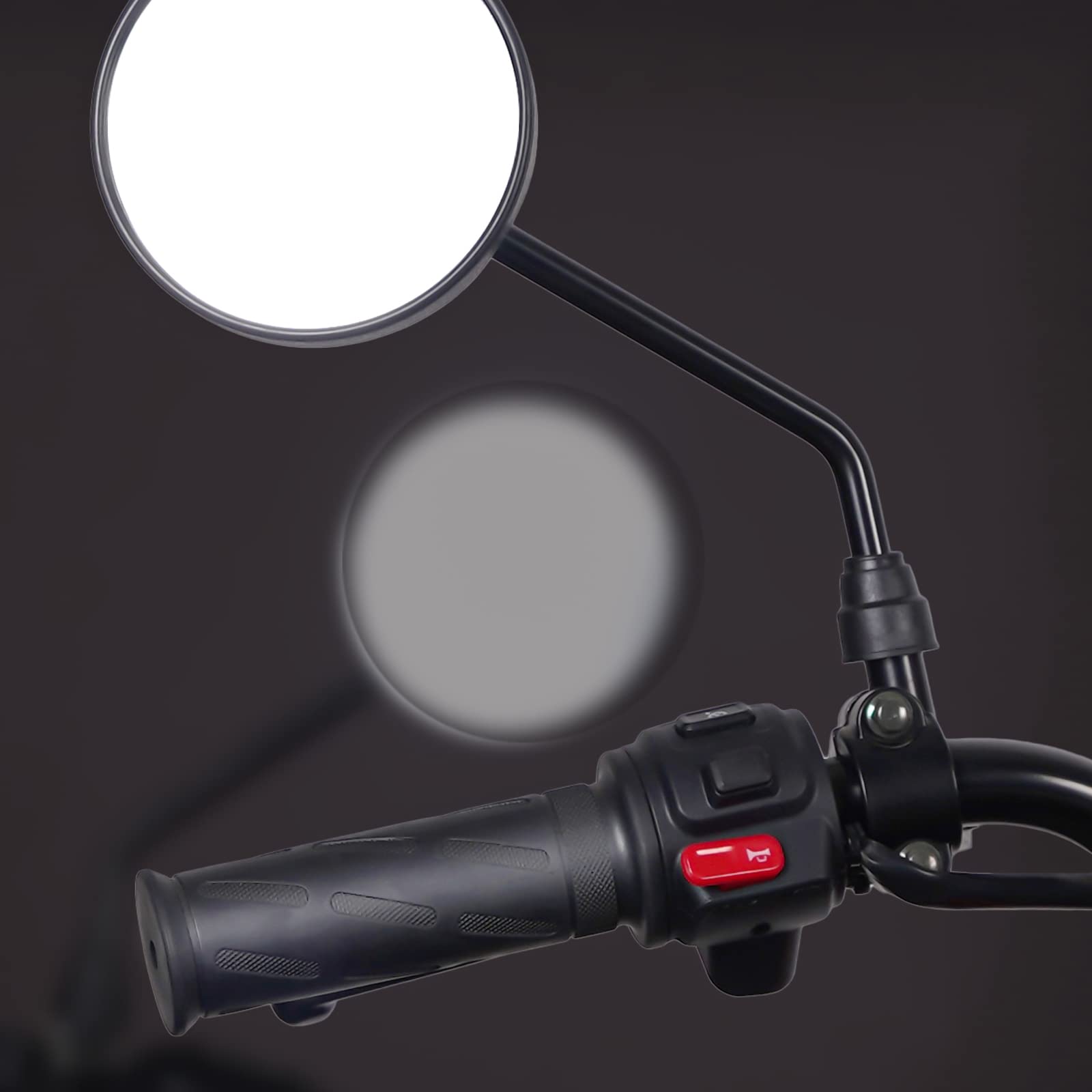 4 Stücke Universal Motorrad Spiegel Halterungen, Motorrad Spiegel Klemme aus Alu