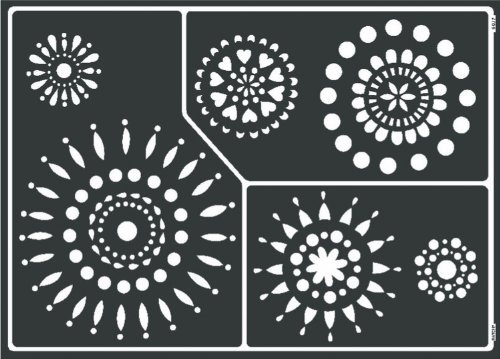 Kreul 74804 - Window Style Schablone Modern Style, flexibel, selbstklebend und wiederverwendbar, für individuelle Gestaltungen Kreul 74804 - Window Style Schablone Modern Style, flexibel, selbstklebend und wiederverwendbar, für individuelle Gestaltungen