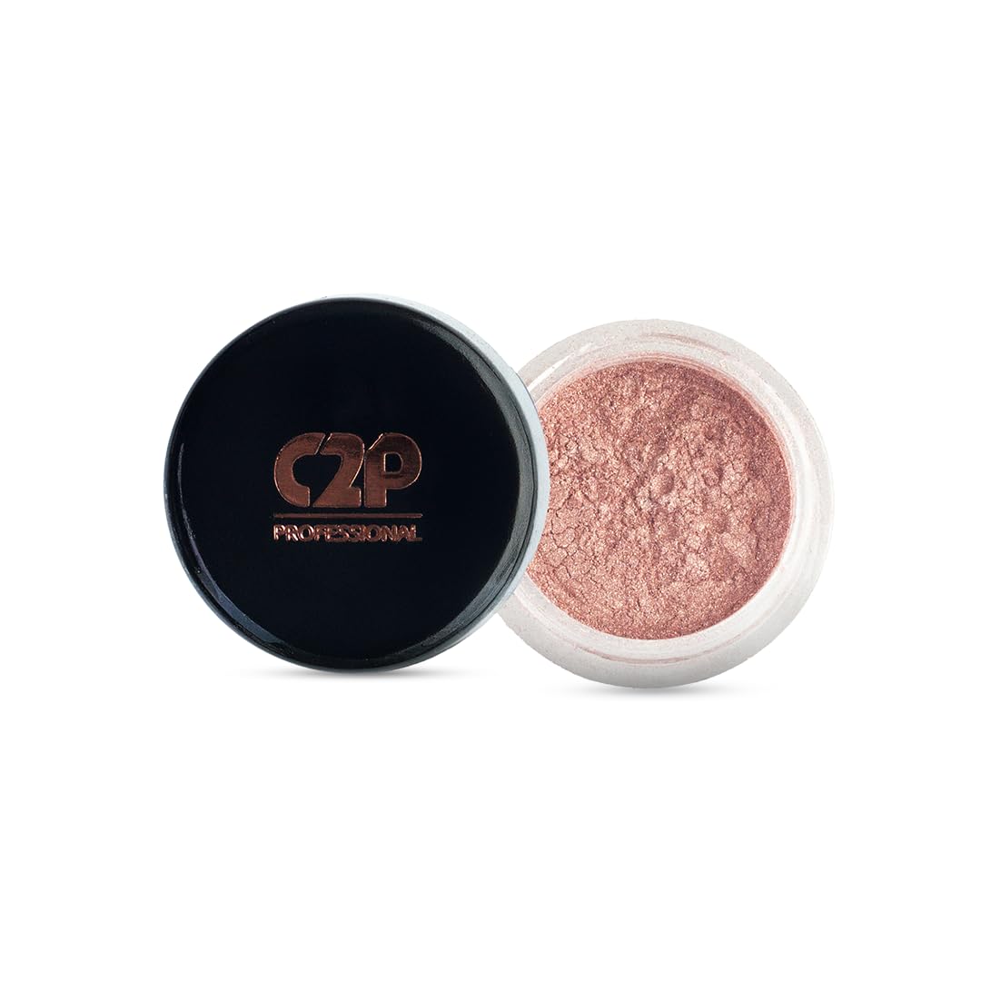 C2P Pro Eyeshadow Pigment for Eye Makeup - 2g | Long-Lasting and Highly Pigmented Loose Precious Pigments with Metallic Effect | Cosmetics For Women and Girls (Jewel Effect 114, 02 Gram)