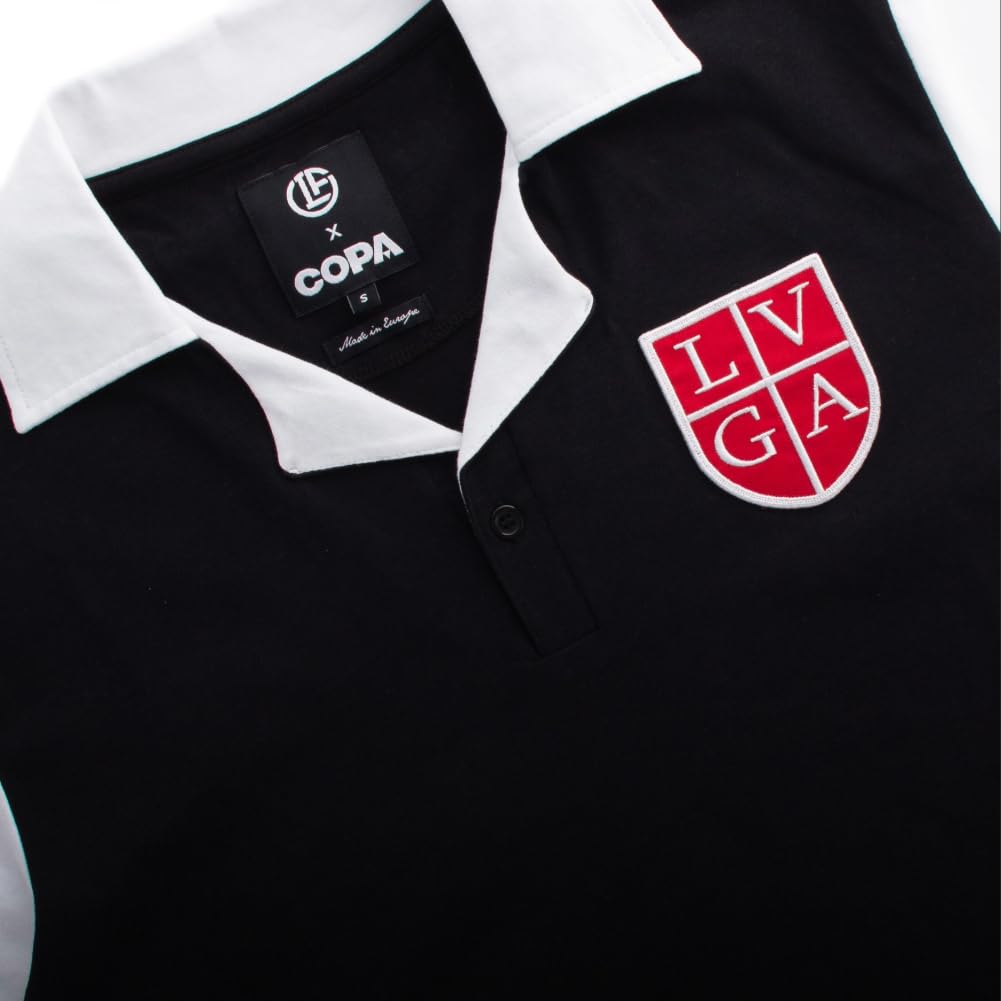 COPA - FC Lugano 1951 - Maglia da Calcio retrò - Uomo - XS - Nera