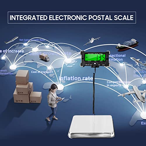 Báscula Postal Electrónica 440 lbs Precisión 0.05kg Acero Inoxidable miniatura 7