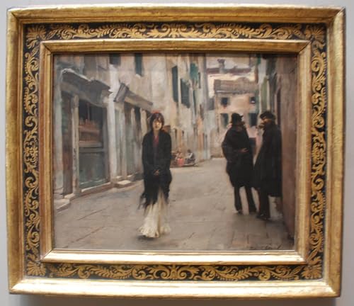 Affiche toile Rue à Venise Sargent pour décoration murale de salon