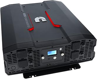 4000 Watts Inverter Modified Sine Wave Truck Inverter 12 Volts to 110 Volts Four AC Outlets Two USB Ports (Plus Cable Kit)- CMN4000W - Inverters for Vehicles, Van Life, Camping