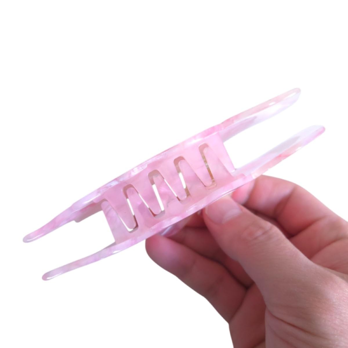 Novelty Ocean Jellyfish Hair Clips,Cellulose Acetate Hair Clips,Big Claw Clips for Girl,Hair Accessories,: Twins Pink
