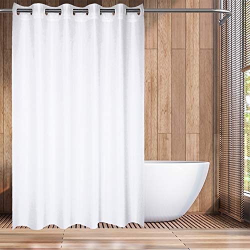 River Dream Hotel Grade No Hooks Needed Waterproof Shower Curtain Or Liner,Frost thumb #5