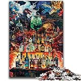 Puzzle 1000 Teile für Erwachsene Bierladen, Spielzeug, Lernspiele, Stressabbau, Stärkung der Liebe zwischen Paaren, 26x38cm