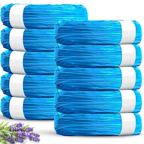 Nappy Bin Refills 10-Pack (10m each) Diaper Pail Refill Bags Compatible with Tommee Tippee Sangenic Tec/Simplee Sangenic/Twist & Click Powerful Odor Lock Disposal Nappy Bags Plant Scent
