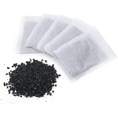 KIOPOWQ Activated Charcoal Carbon Filter Sachets for Pure Water Distiller Home Office 20 Bags Packs Cover