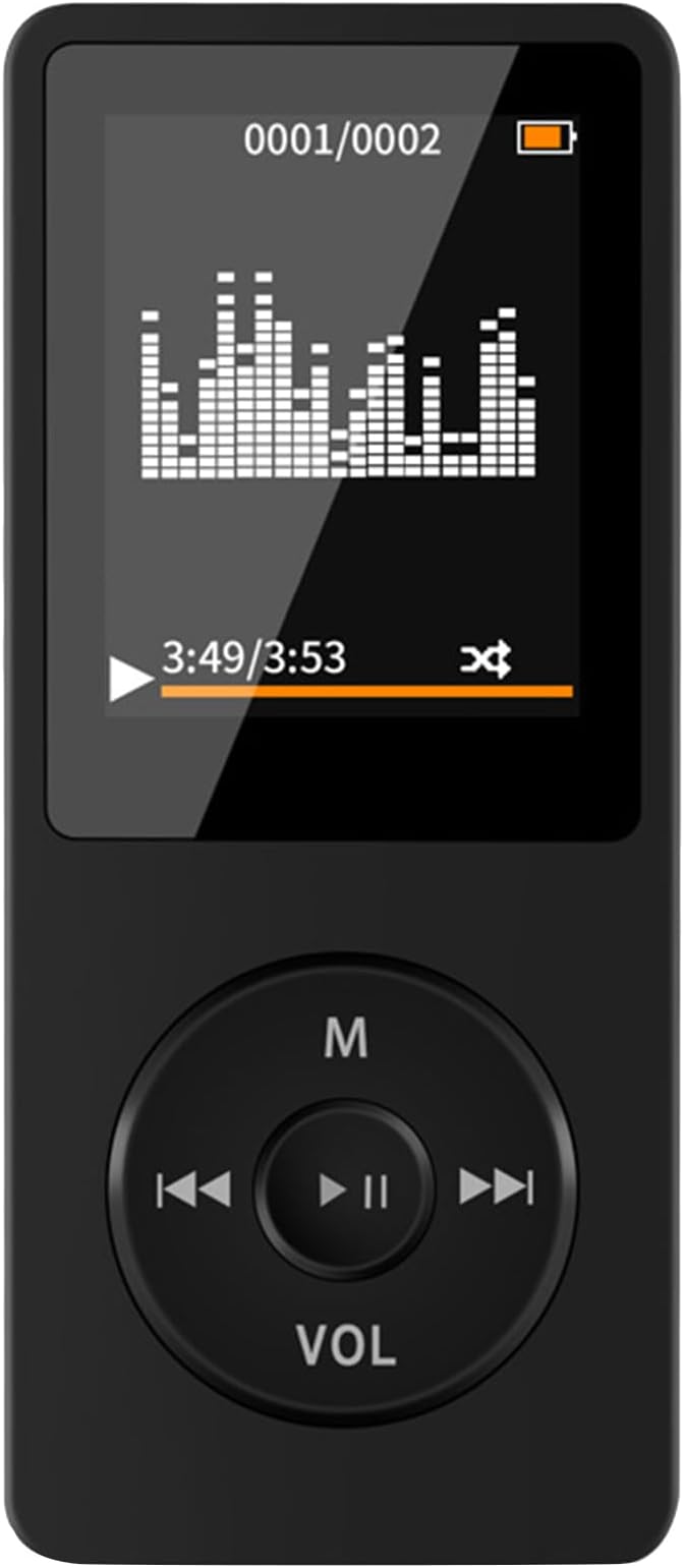 Goshyda Mp4 Player, Mp4 Music Player with Bluetooth, Mini Portable Mp3 Mp4 Player for Running Walking Studying