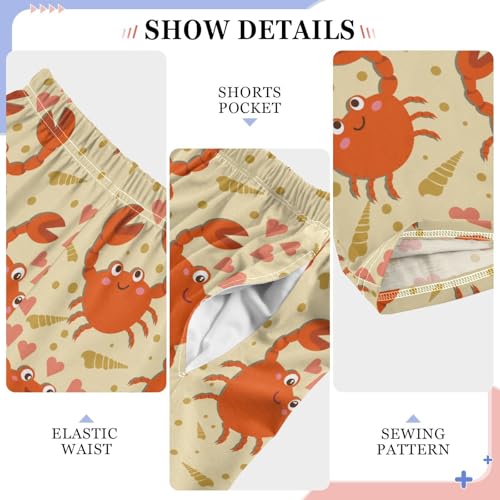 ZZKKO Cartoon Crabs Boys Pants for Kids Jogger Pants with Pockets S-XL4