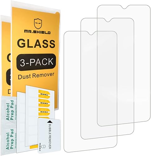 Miniatura 2 de Mr.Shield [Paquete de 3] Diseñado para TCL 20 XE/Alcatel TCL A4X 5G [vidrio templado] [Vidrio japonés con dureza 9H] Protector de pantalla con