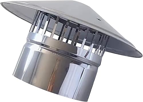 MJMLUCK Tapa de Chimenea, Tapa de ventilación de Acero Inoxidable, con protecció