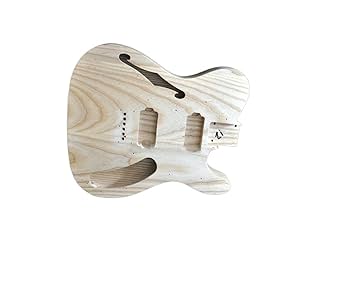 Z*l様 工房製作の個性派シンライン・エレキギター　手描きボディ仕上げ　浜辺のエ Z*l様 工房製作の個性派シンライン・エレキギター 手描きボディ