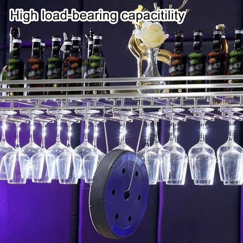 Soporte para Botellas de Vino Ajustable con Estante Acrílico Oro miniatura 3