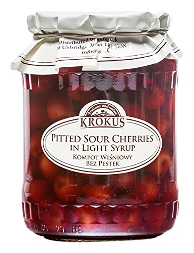 Krokus Sour Cherries en almíbar ligero 700 g - Pack de 6