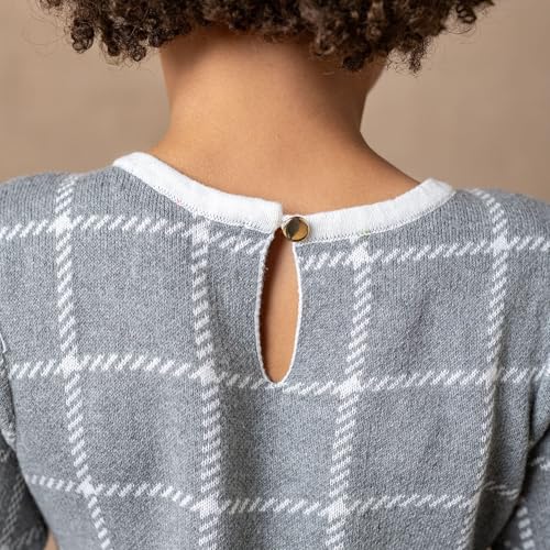 Image of Hope & Henry Girls' Milano Tipped Sweater Dress