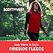 SCOTTeVEST Fireside Fleece Vest for Women - 15 Hidden Pockets - Warm Wrinkle Resistant for Travel & More (Navy, Small)