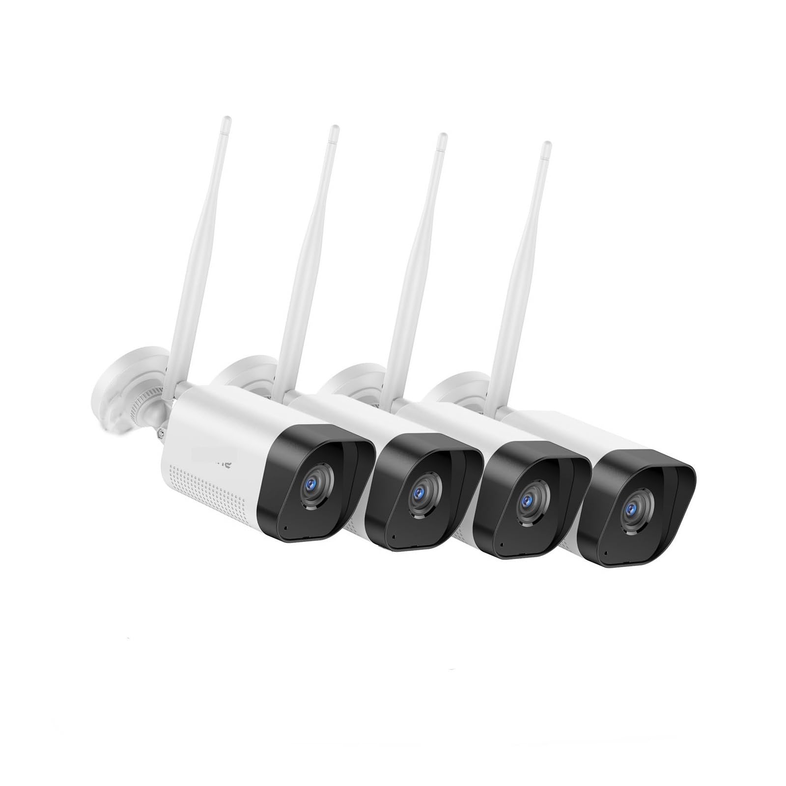 OSHPMBDLYFJ 4K Wifi Security Camera IP66 Weatherproof Outdoor Surveillance Camera Night Vision Wireless Cctv Camera For Wireless NVR(5MP 4PCS I51CN)