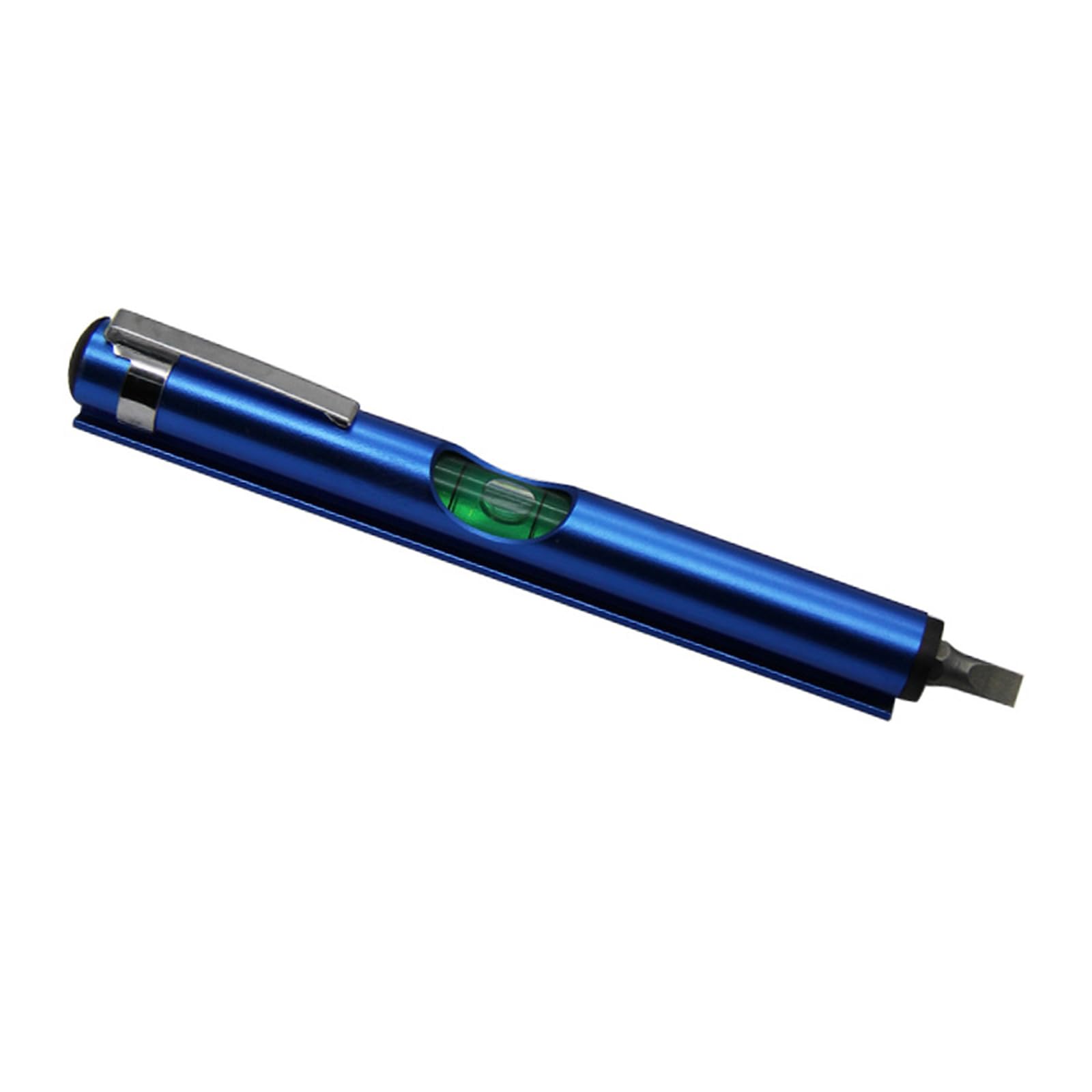 Loytv Blue Written Levels Ruler Measurement Levels Tool Aluminum With Measuring Ruler Screwdriver Ergonomic