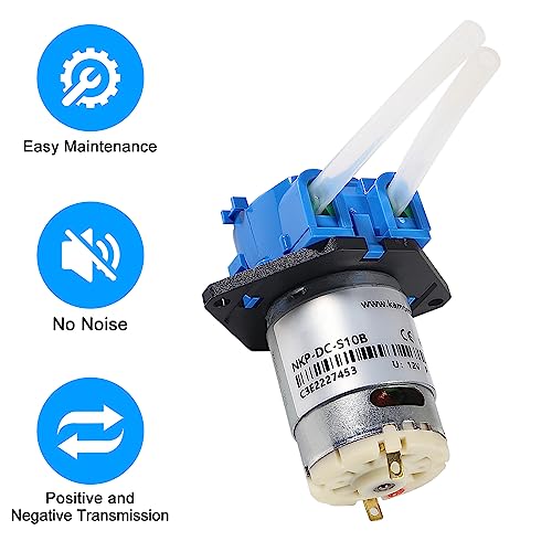 Image of 2Pcs DC 12V Peristaltic Pump DIY Small Liquid Dosing Pump for Aquarium Lab Analytical - Blue