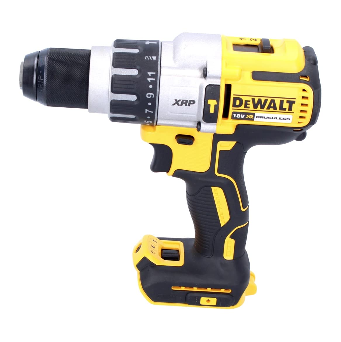 DEWALT Taladro Percutor sin Escobillas XR 18V, 95Nm, portabrocas 1,5-13mm, 3 Velocidades, Incluye 2 Baterías Li-Ion 5Ah, Cargador, Empuñadura, Maletín TSTAK, DCD996P2-QW