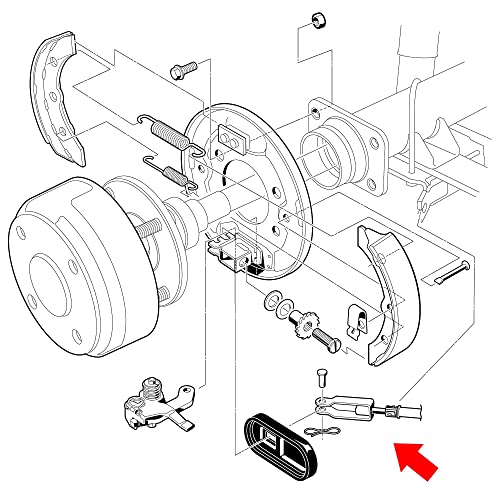 10L0L Golf Cart Brake Cable Set for Club Car Precedent 2004-up and Tempo 2018-up, Driver and Passenger Side, Replace OEM 102557501 102557502 103528701 103528702
