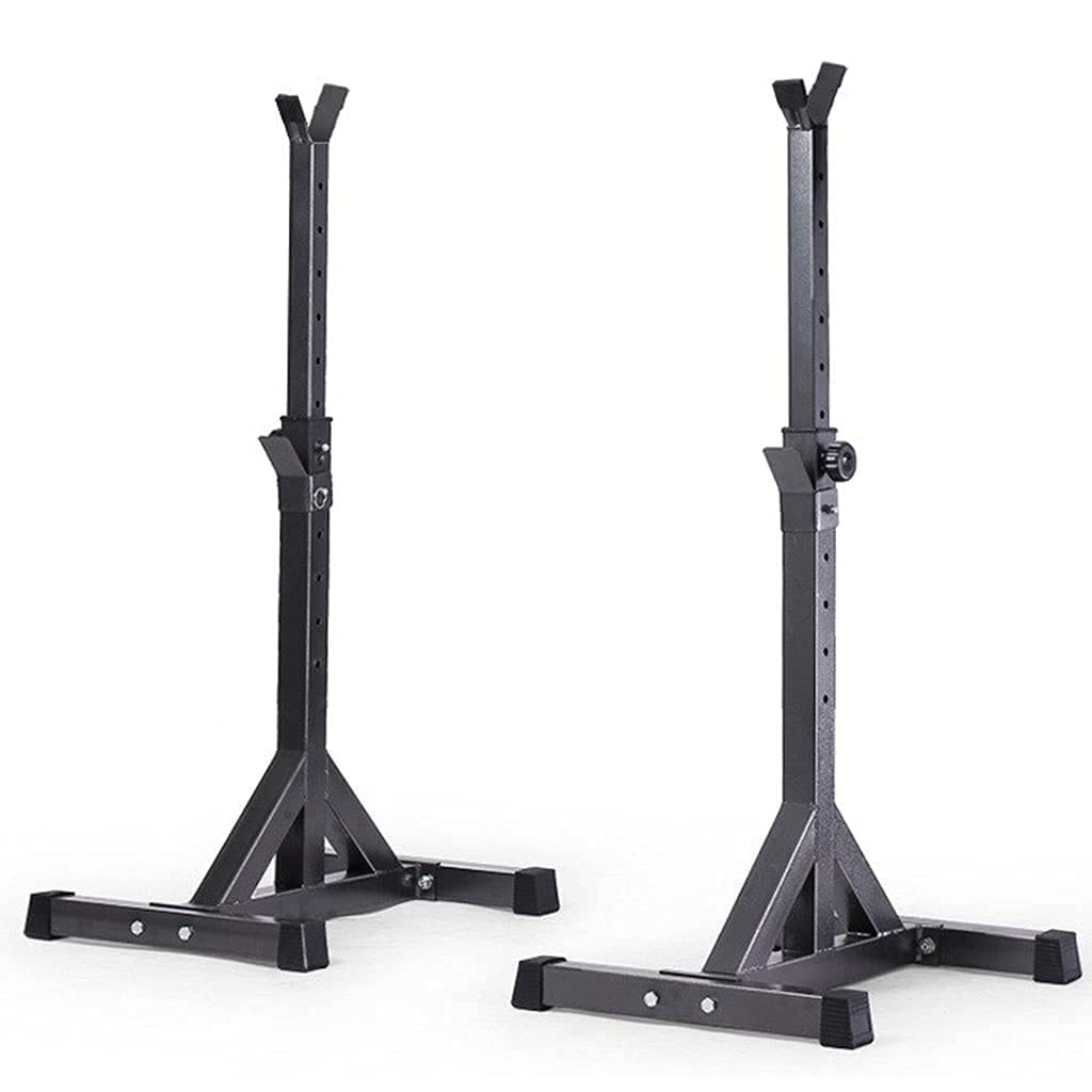 ERoomQ Squat Rack Bench Press Multifunctional Shelf Men's Fitness Barbell Rack Adjustable Bracket Home Indoor Gym Strength Training Rack Only Sell Shelves