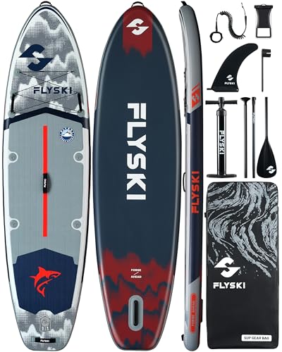 11'x34 Ultra Wide Paddleboards, Inflatable SUP&420lb Capacity for All Skill, Stand-up Paddle Board...