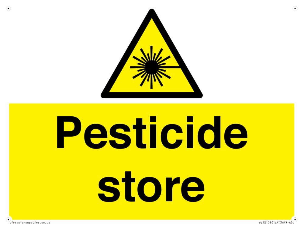 Pesticide store Sign - 200x150mm - A5L