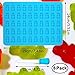 IHUIXINHE Silicone Gummy Bear Molds & Ice Cube Trays, 50-Cavity Silicone Candy Moulds 2 Droppers Perfect for Chocolates Fudge Ice Cubes, Jelly, Gumdrop Soap Molds,4PCS (Blue, Green, Red ,Purple)