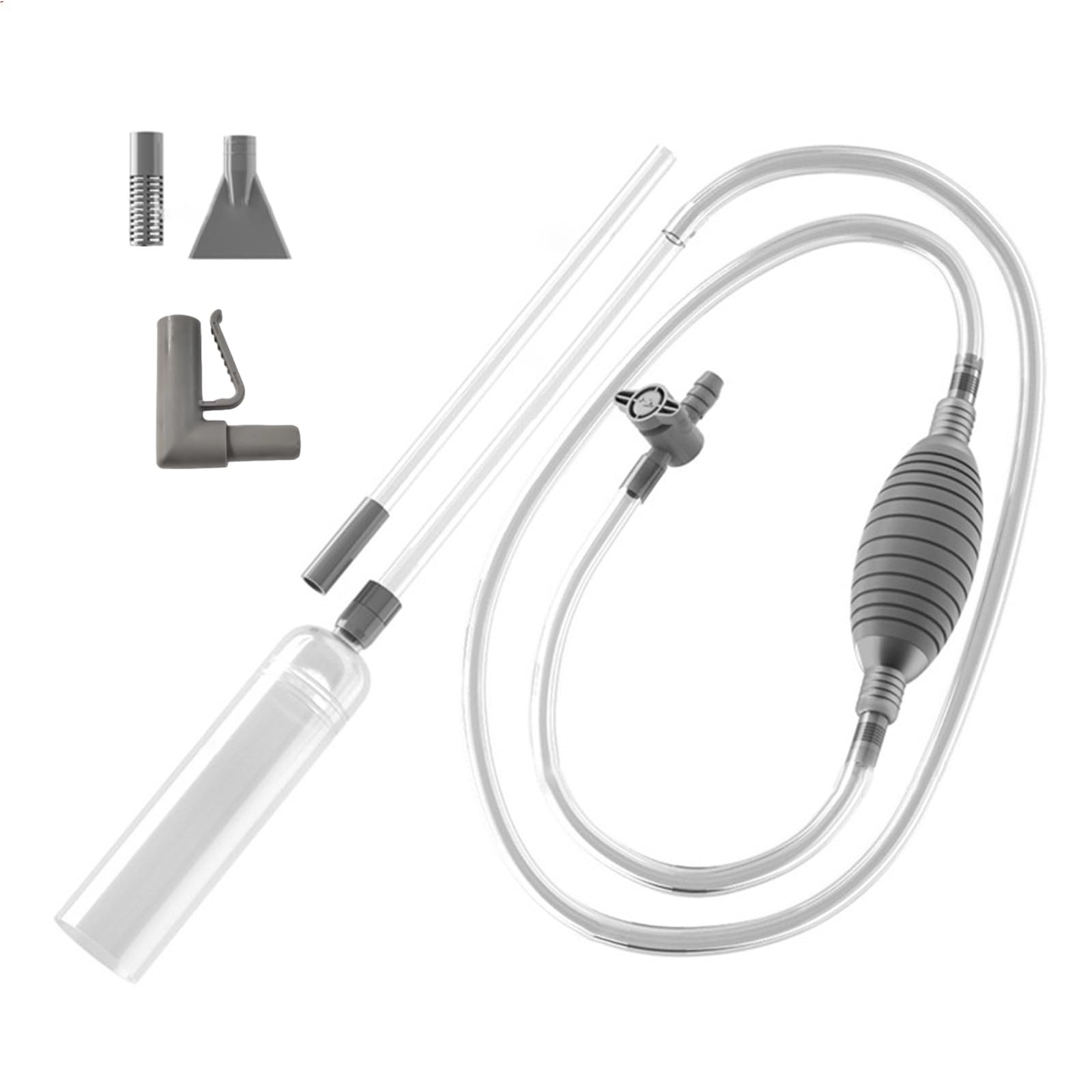 Sifone Per Pulizia Acquario - Aspirapolvere Per Cambio Acqua E Pulizia Fondo Vasca - Foto 6