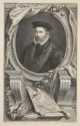Tableau toile portrait de Nicholas Bacon prestige d'une œuvre classique en impression 60x90cm