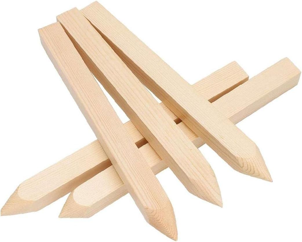 Ferretelix Estaca de Madera 50 cms Largo 3 cms X 3 cms (Paquete DE 50 UNDS)