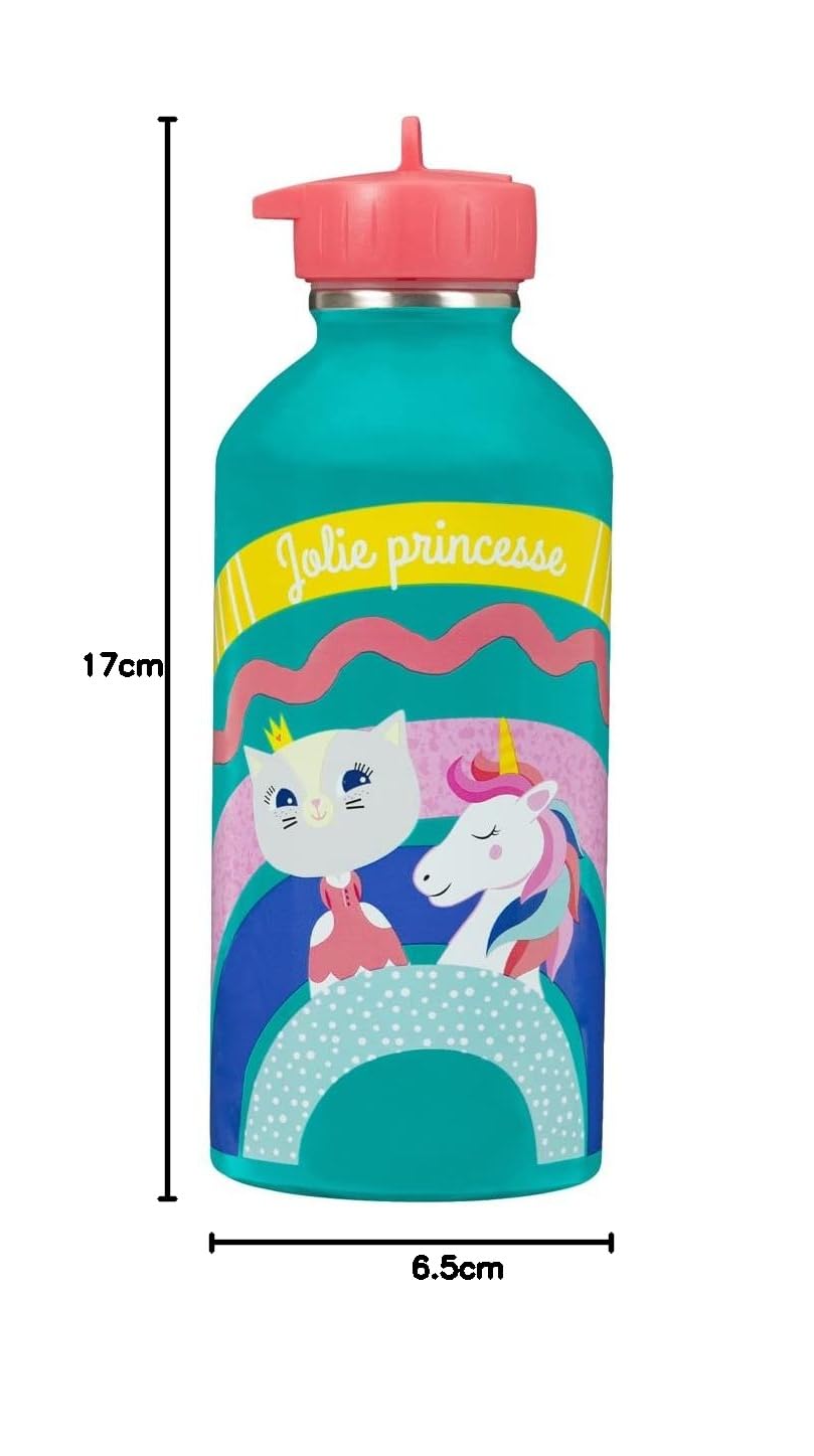 Draeger Paris - Calabaza de acero inoxidable para niño - Jolie Princesse - Licorne