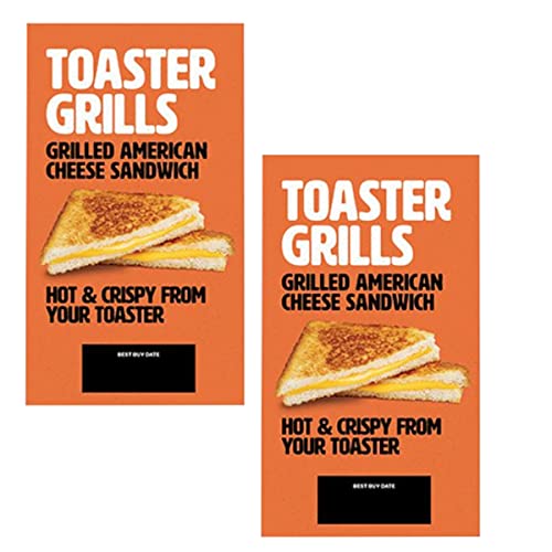 Gourmet Kitchn Grilled Cheese- Lily's Toaster Grills Grilled American Cheese Sandwich 8 per box, 2 boxes, 16 total grilled cheese 2 Pack