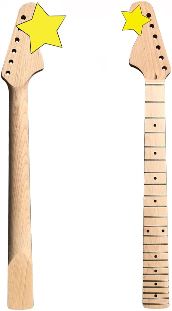 Maple Electric Guitar Neck Blank With Rosewood Fretboard - 22 Fret 27\" Baritone Scale, Bolt-On, Unfinished